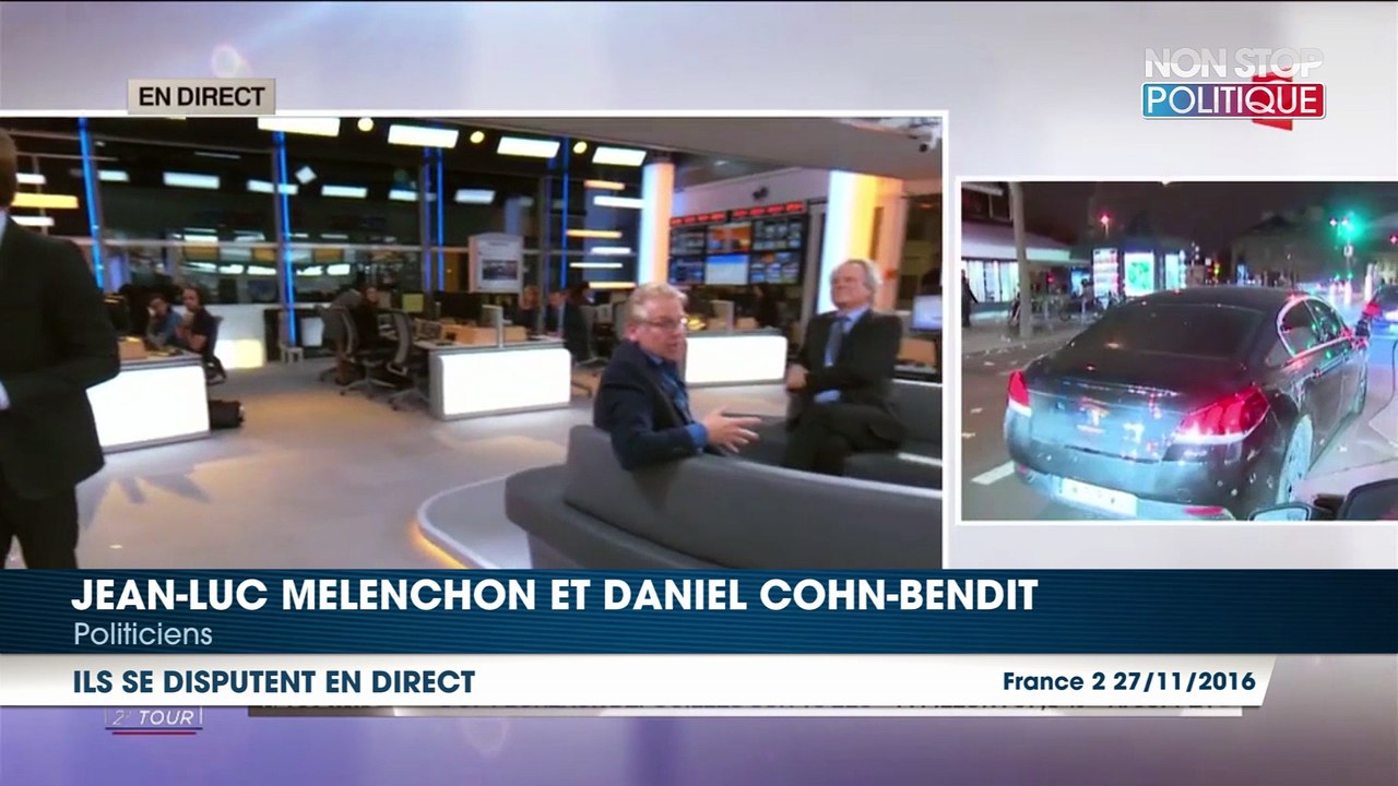Jean-Luc Mélenchon et Daniel Cohn-Bendit se disputent en direct