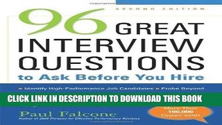 [READ] Mobi 96 Great Interview Questions to Ask Before You Hire Audiobook Download