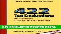 [READ] Kindle 422 Tax Deductions for Businesses and Self-Employed Individuals (475 Tax Deductions