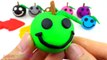 Learn Colors with Play Doh Apples Smiley Face Zoo Animal Molds Fun & Creative for Kids