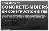Tips to use Concrete-Mixers