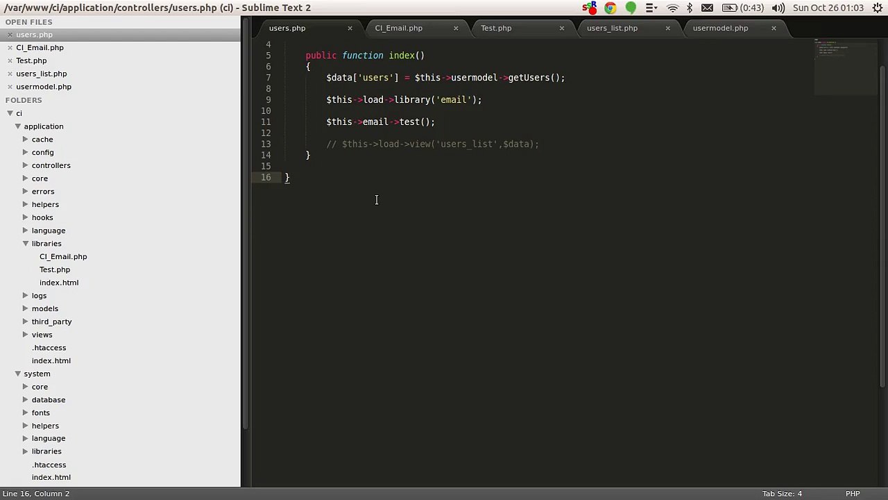 Codeigniter Tutorial in Hindi ( get_instance() ) - Part-16