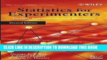 EPUB Statistics for Experimenters: Design, Innovation, and Discovery, 2nd Edition PDF Ebook