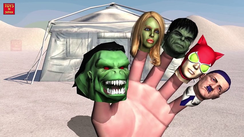 HULK VS HITLER SUPERHERO BATTLE Finger Family | 1 HOUR | Nursery Rhymes In 3D Animation