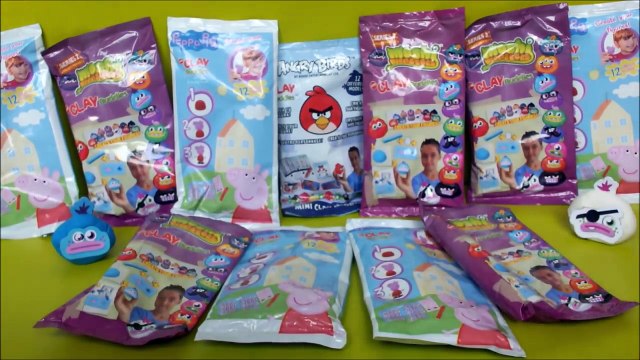 Clay Buddies Surprise figures Peppa Pig, Moshi Monsters, Angry Birds - Play-doh fun