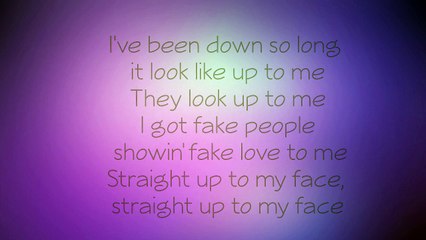 Drake - Fake love (Lyrics)
