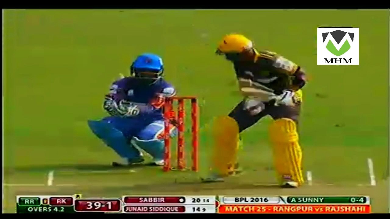 BPL 2016 match 25 Rajshahi Kings vs Rangpur Riders full highlights 2016