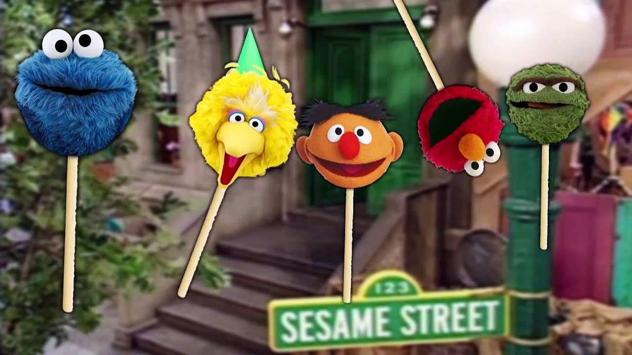 Sesame Street Lollipop Finger Family Daddy Finger Song LoliPOP Nursery Rhymes Cookie Tv Video