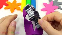 Learn Colors with Play Doh Frozen Snow Flake Mold Fun and Creative for Kids EggVideos.com