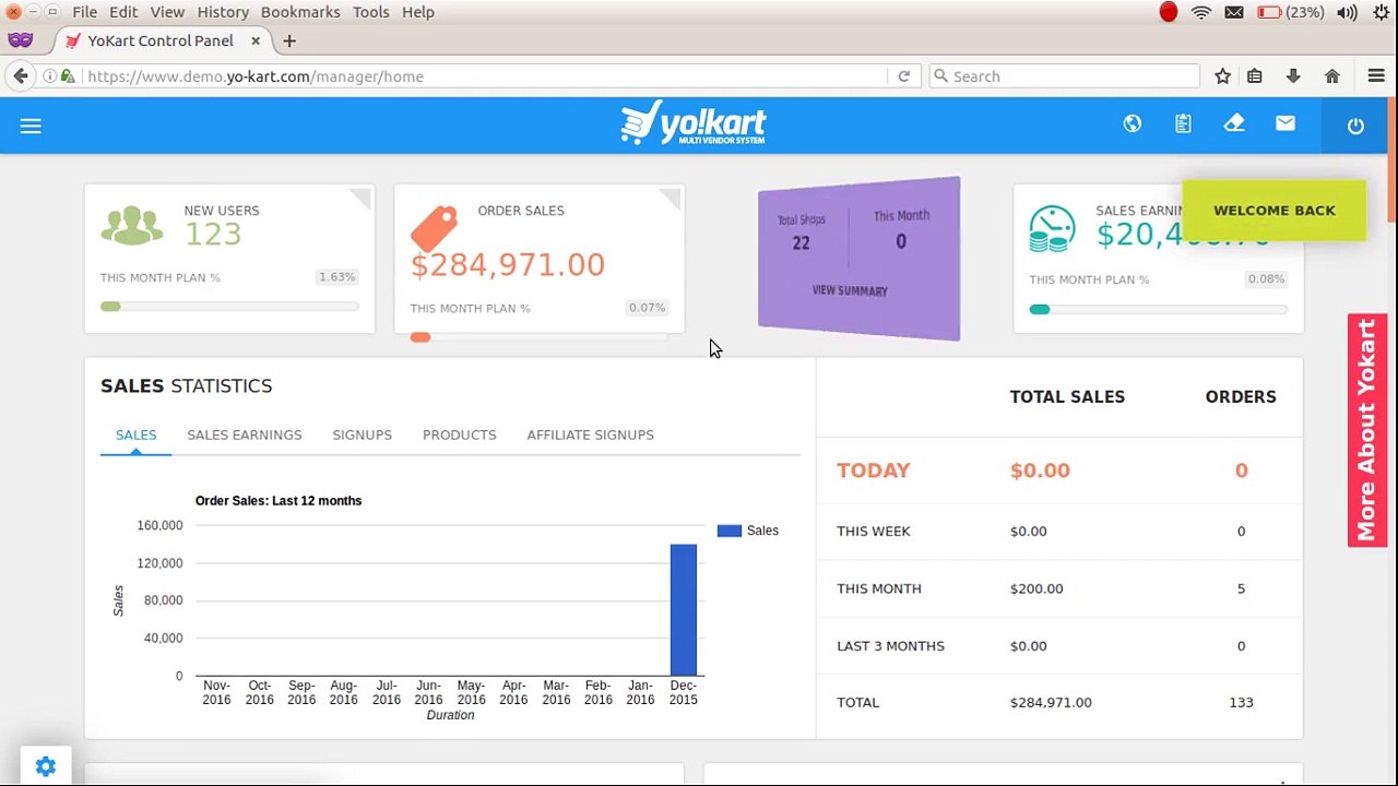 General Settings of Yo!Kart eCommerce Platform