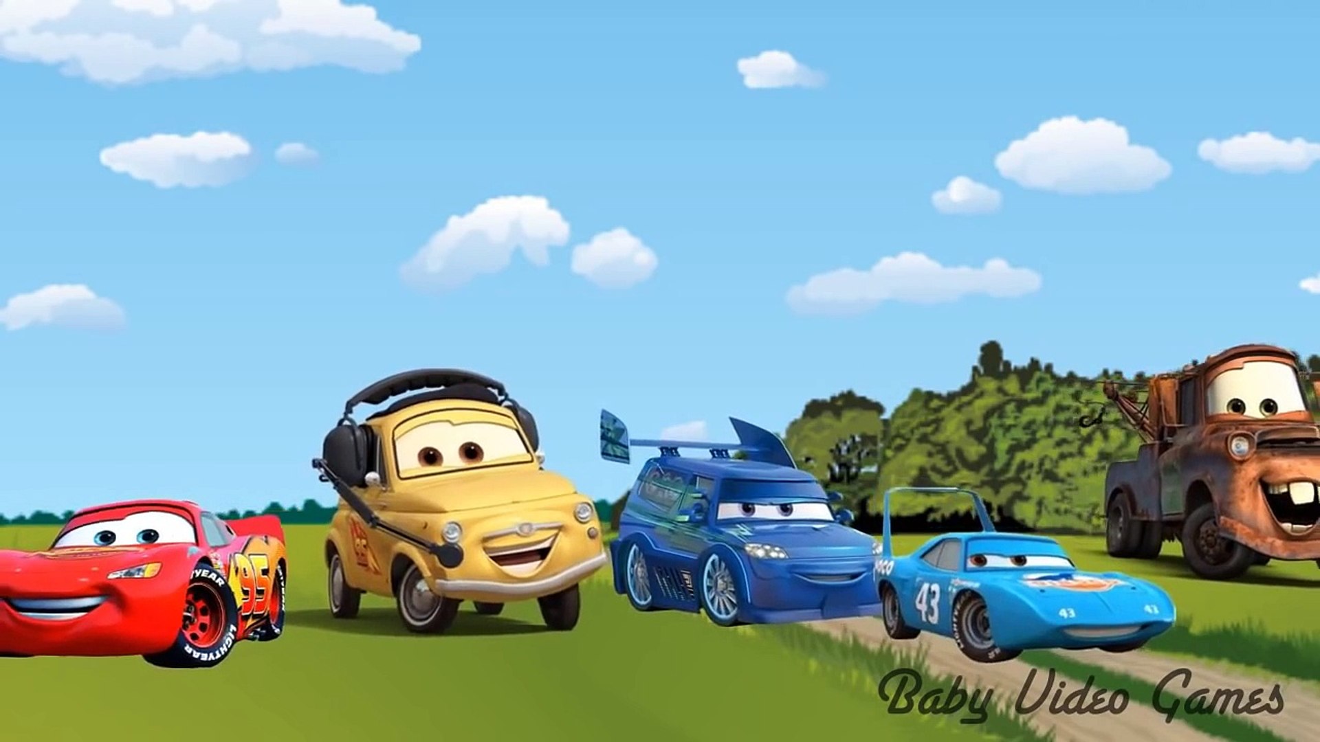 ⁣Finger Family Cars Cars Cartoon Movie for Children Cars Songs