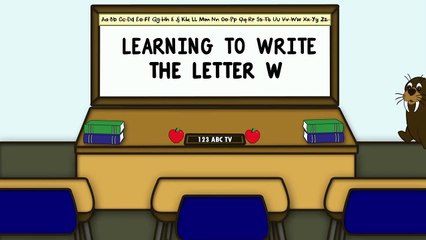 Write the Letter W - ABC Writing for Kids - Alphabet Handwriting by 123ABCtv