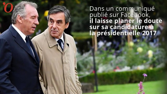 Présidentielle 2017 : François Bayrou laisse planer le doute