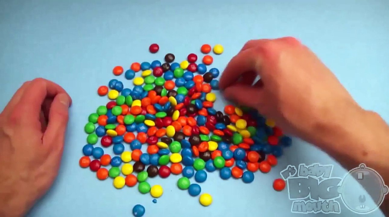 Learn Colours with Surprise Eggs and a M & M Rainbow! Fun Learning Colors Videos for Toddlers! (HD)