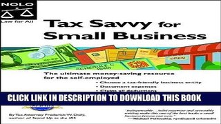 [READ] Mobi Tax Savvy for Small Business: Year-Round Tax Strategies to Save You Money 9th Edition