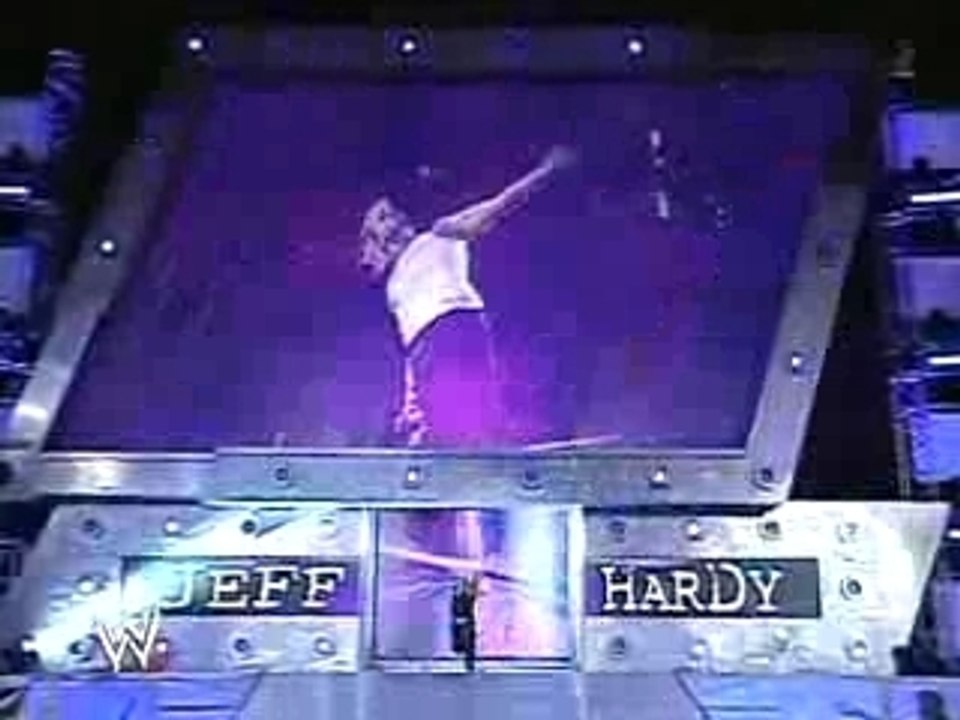 Jeff Hardy Entrance new hair cut 27th august