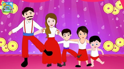 Finger Family | Tarantella dance Style | Dance Finger Family Rhymes