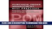 [FREE] Ebook Purchase Order Management Best Practices: Process, Technology, and Change Management
