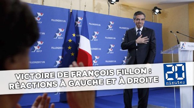 Victoire de François Fillon : Les réactions à gauche et à droite
