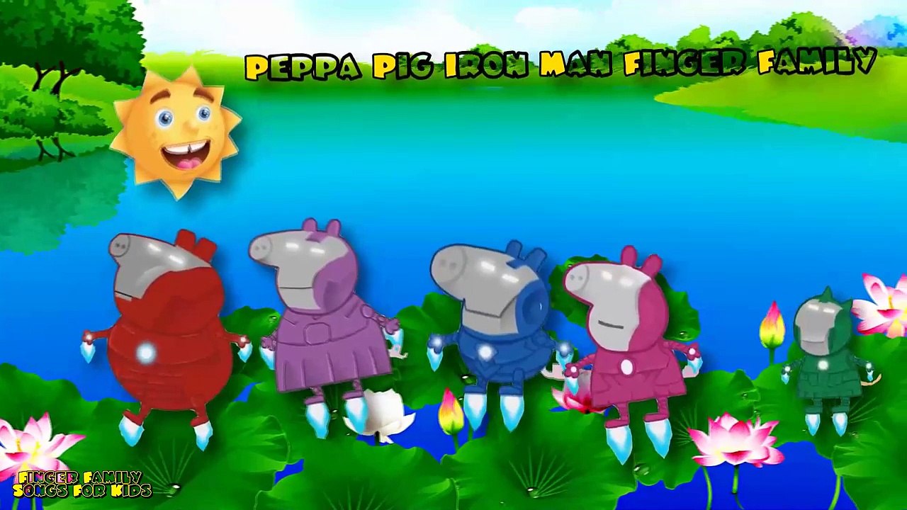 Peppa Pig Iron Man Finger Family Finger Family Songs For Kids