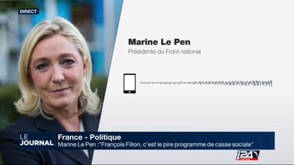 Réactions de la gauche et du FN à l'élection de Fillon