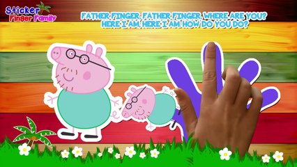 Peppa Pig Sticker Finger Family Nursery Rymes By Sticker Song