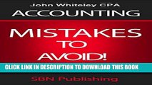 [FREE] Ebook Accounting | Top 20 Accounting Mistakes | Accounting Risks: Accounting Mistakes to