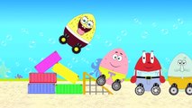 SpongeBob SquarePants Surprise Egg Ride Mini Cars With His Friends - Suprise Eggs For Children