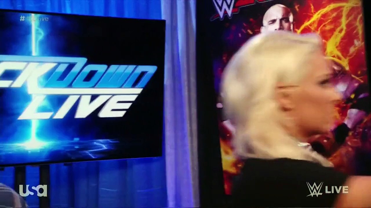 WWE SMACKDOWN LIVE Nikki Bella and Carmella Backstage Segment