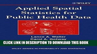 EPUB DOWNLOAD Applied Spatial Statistics for Public Health Data PDF Kindle