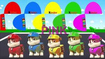 Colors for Children to Learn with Color Rubble PAW Patrol, Learn Colours with Surprise Eggs