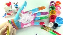 Learn Colors for Children Body Paint with Hello Kitty . Learning Colors Video for Children