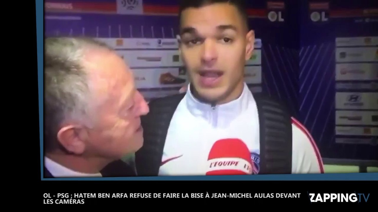 OL – PSG : Hatem Ben Arfa refuse de faire la bise à Jean-Michel Aulas devant les caméras