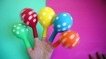 Five Little Finger Polka Dots Balloons I TOP Rainbow Balloons Finger Nusery Rhymes Song