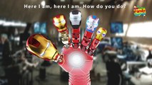 Finger family Iron man 3D rhymes | Avengers Finger Family / Hulk Thor Captain America Superhero