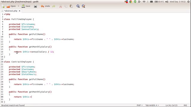OOPS concepts in PHP in Hindi (Abstract Classes) - Part-4