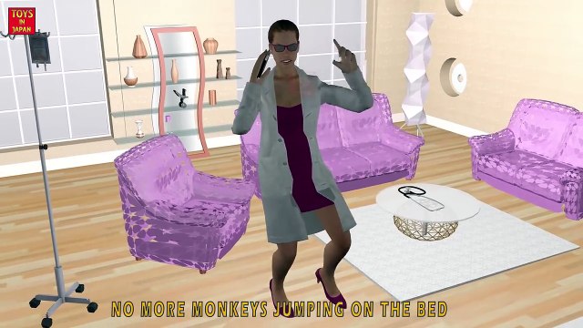 5 Little BLUE HULK DONALD TRUMP Jumping On The Bed | Nursery Rhymes for Children | 3D Animation