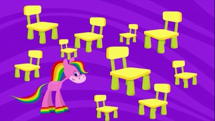 Furniture | Coloring and Music | Rainbow Horse | BabyFirst TV