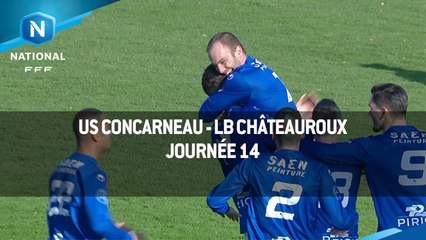 J14 - US Concarneau - LB Châteauroux (1-1), le résumé