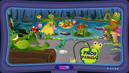 Frog Finger Family | Funny Frog Nursery Rhyme | Cartoon Animation For Children | Finger Family TV