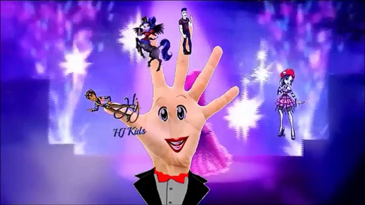 Zoobles Monster High English Finger Family