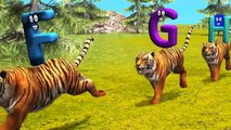 ABC Song | Alphabet Songs Collection With Crazy Gorilla And Dinosaur Fr Children | 3D Alphabet Songs