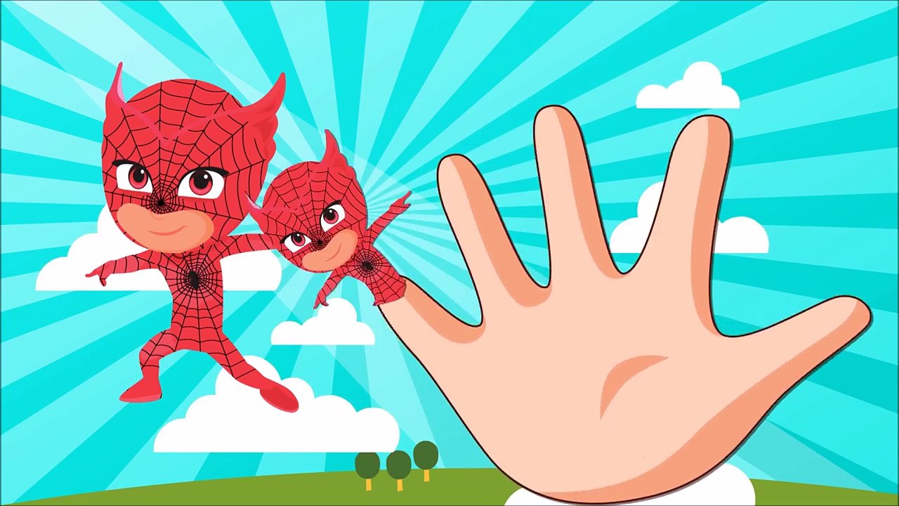 PJ Masks Spiderman Finger Family Song 60 Minutes - PJ Masks Cartoon Nursery Rhymes Songs for Kids