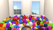 Learn Colors with Animated 3D and Surprise Eggs Ball Pit Show 90 Minutes ! Learn