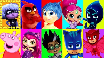 PJ Masks Game - Play Doh Surprise Peppa Pig English Episode, Shimmer and Shine, Angry Birds Mystery