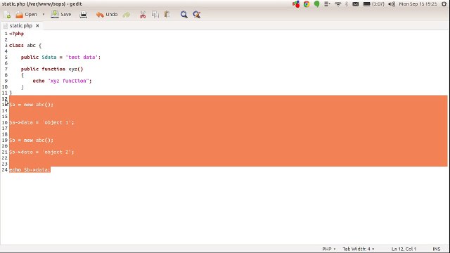 OOPS concepts in PHP in Hindi (Static Members) - Part-6