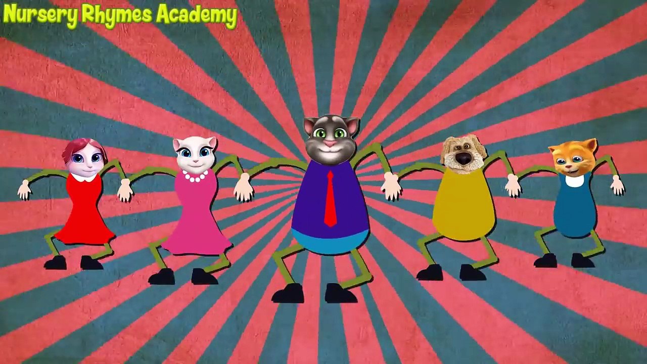 Talking Tom and Friends Finger Family - Nursery Rhymes Lyrics For Kids