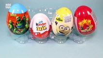 Surprise Eggs Unboxing Angry Birds Minions Kinder Joy TMNT Ice Age 5 Toys