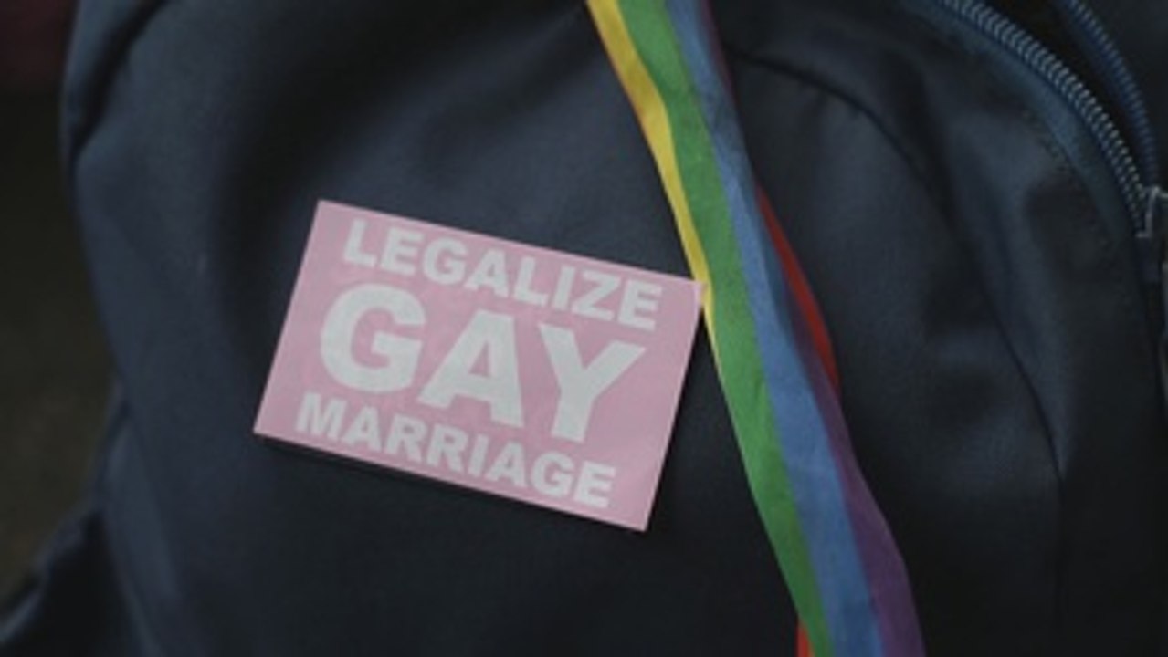 Sentada frente al Parlamento taiwanés por el matrimonio igualitario