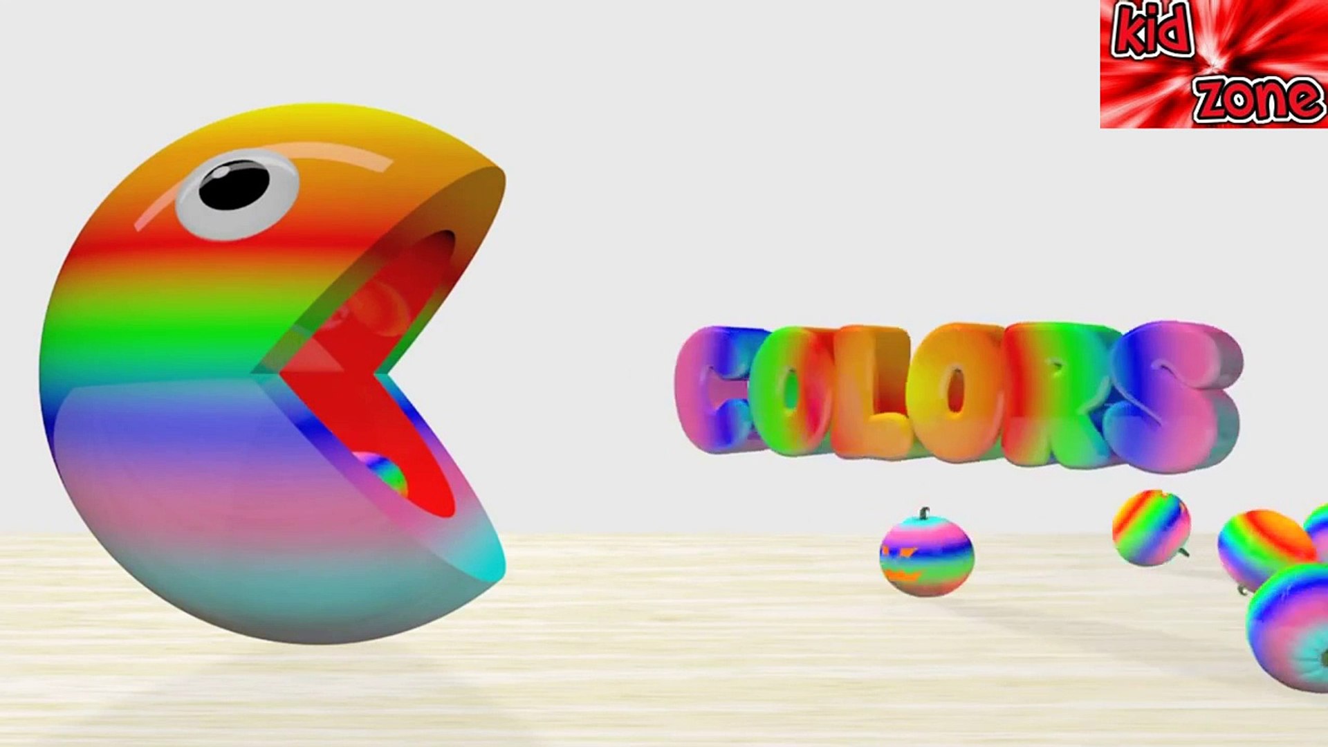 ⁣Learn Colors For Kids Toddlers Cupcakes Pacman